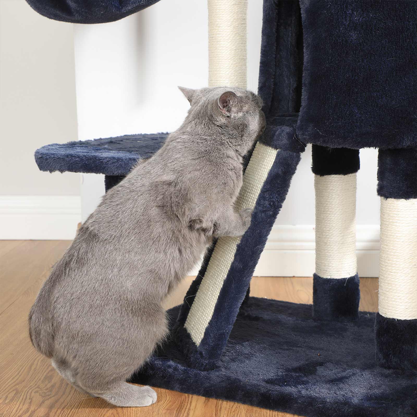 Cat Tower - Blue - Plush