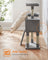 Cat Tower - Plywood - Light Grey - Includes Scratching Ramp