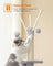 Cat Tree - Engineered Wood - Light Grey - Multi-Level with Scratching Post
