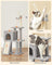 Cat Tree - Engineered Wood - Light Grey - Multi-Level with Scratching Post