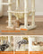 Cat Tree - Light Grey - Plush