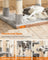 Cat Tree - Wood - Light Grey - Dual Platforms with Cat Cave and Stability Features