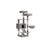 Cat Tower - Particle Board - Light Grey - Includes Hammock and Pompoms