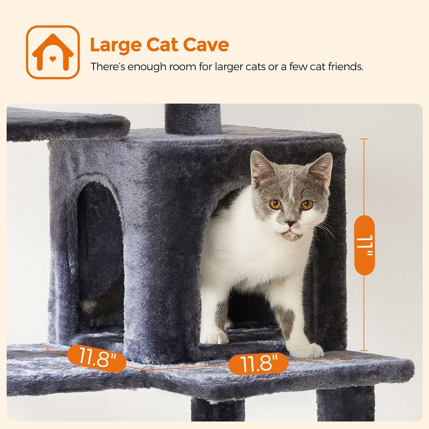 Cat Tower - Light Grey - PCT