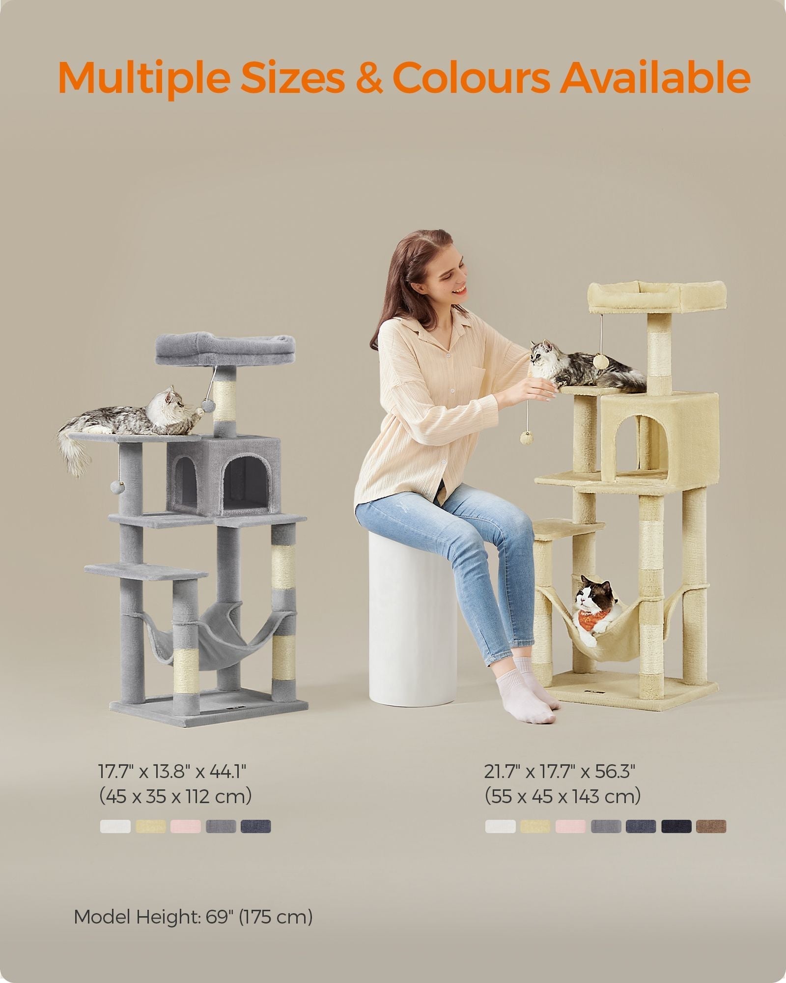 Cat Tree - Beige - Plush