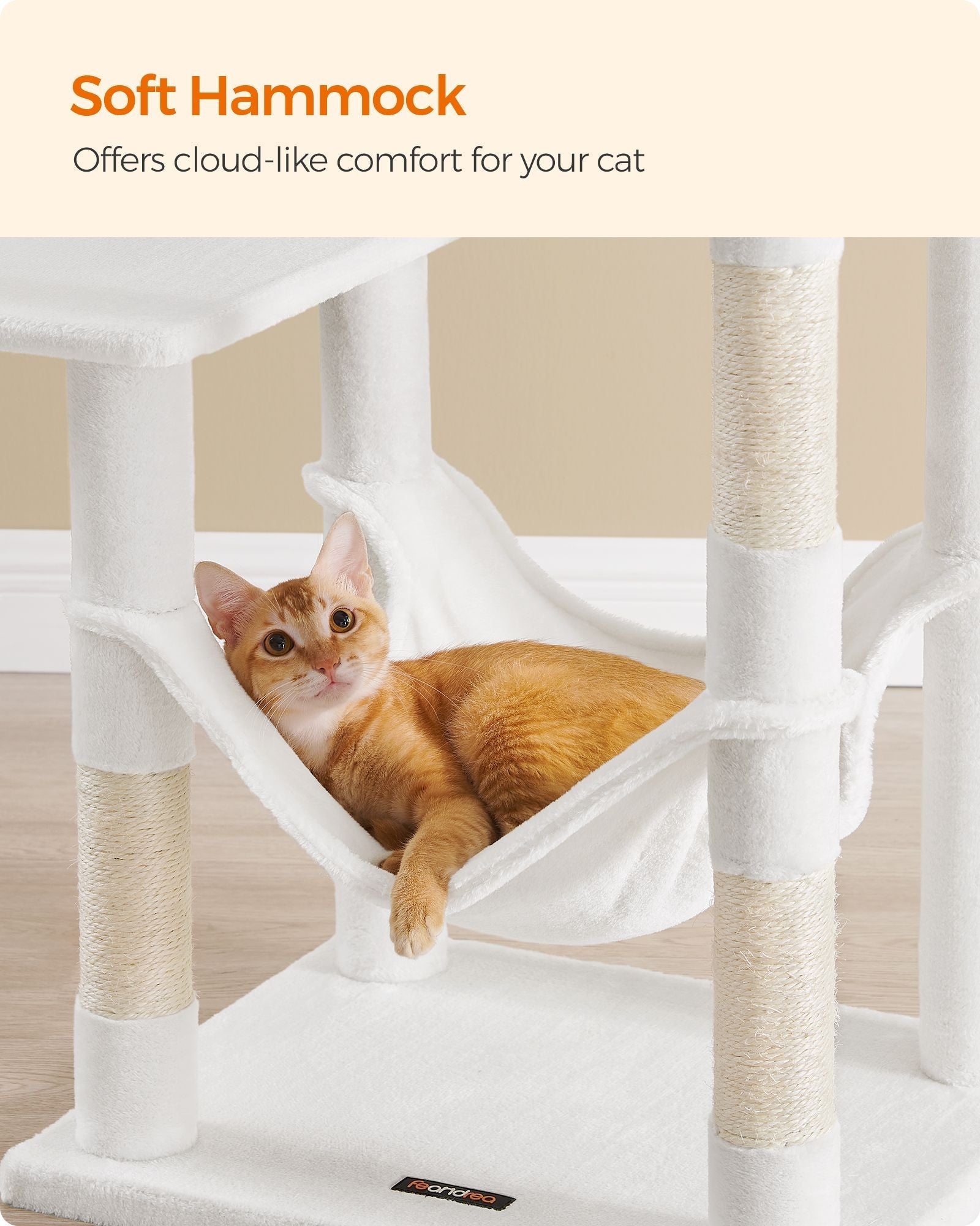 Multi-Level Cat Condo - Light Grey - Plush