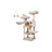 Cat Tower - Ultra-Soft Fabric - White-Brown Ombré - Designed for Large Cats
