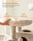Cat Tower - Ultra-Soft Fabric - White-Brown Ombré - Designed for Large Cats