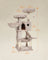 Cat Tower - Ultra-Soft Fabric - White-Brown Ombré - Designed for Large Cats