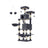 Cat Tree - Engineered Wood - Cream White - 168 cm Tall with 13 Scratching Posts