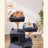 Large Cat Tower - 13 Scratching Posts - Engineered Wood - Light Grey - Encourages Healthy Scratching Habits