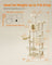 Large Cat Tree - Engineered Wood - Beige - Multi-Level with 13 Scratching Posts