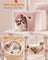 Large Multi-Level Cat Tree - 13 Scratching Posts - Wood - Jelly Pink - Encourages Healthy Scratching Habits