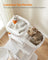 Cat Tree - Engineered Wood - Cream White - 168 cm Tall with 13 Scratching Posts