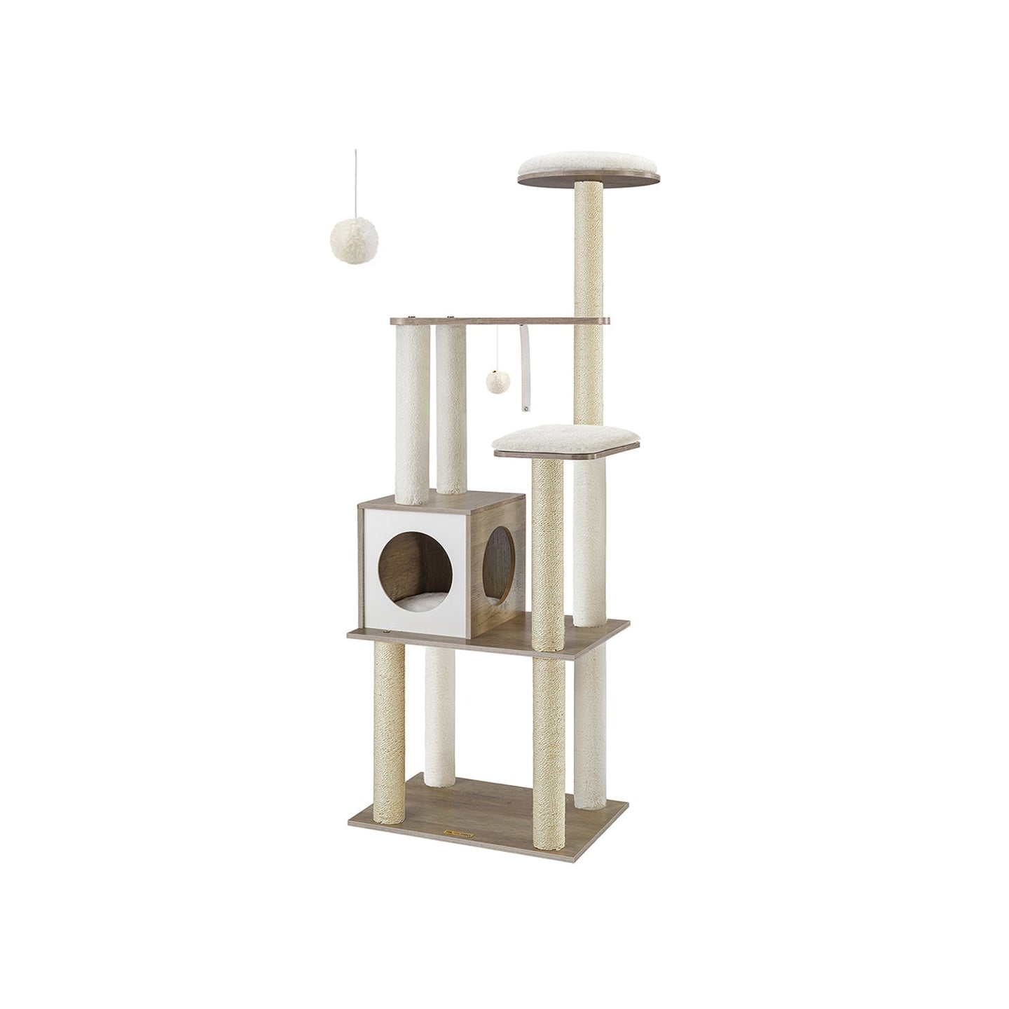 Cat Tower - Natural - Wooden