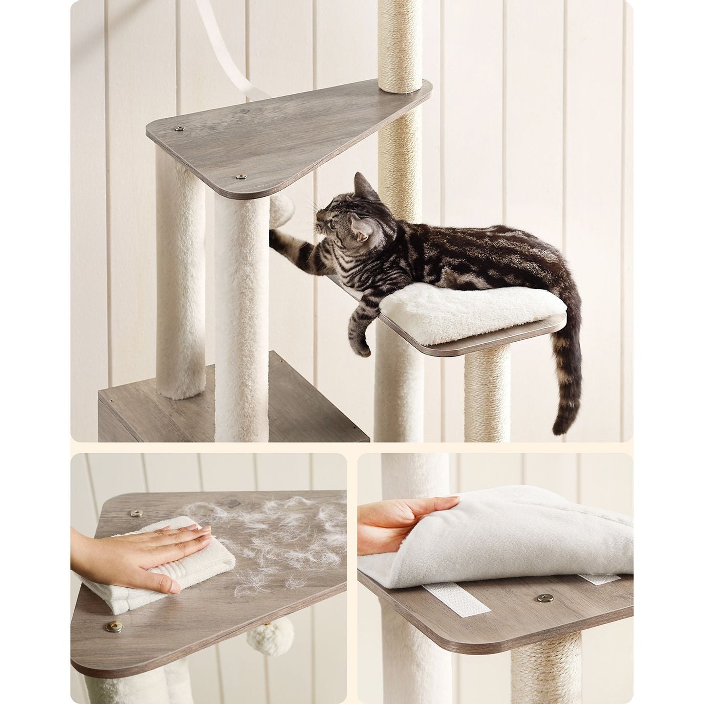 Cat Tower - Natural - Wooden
