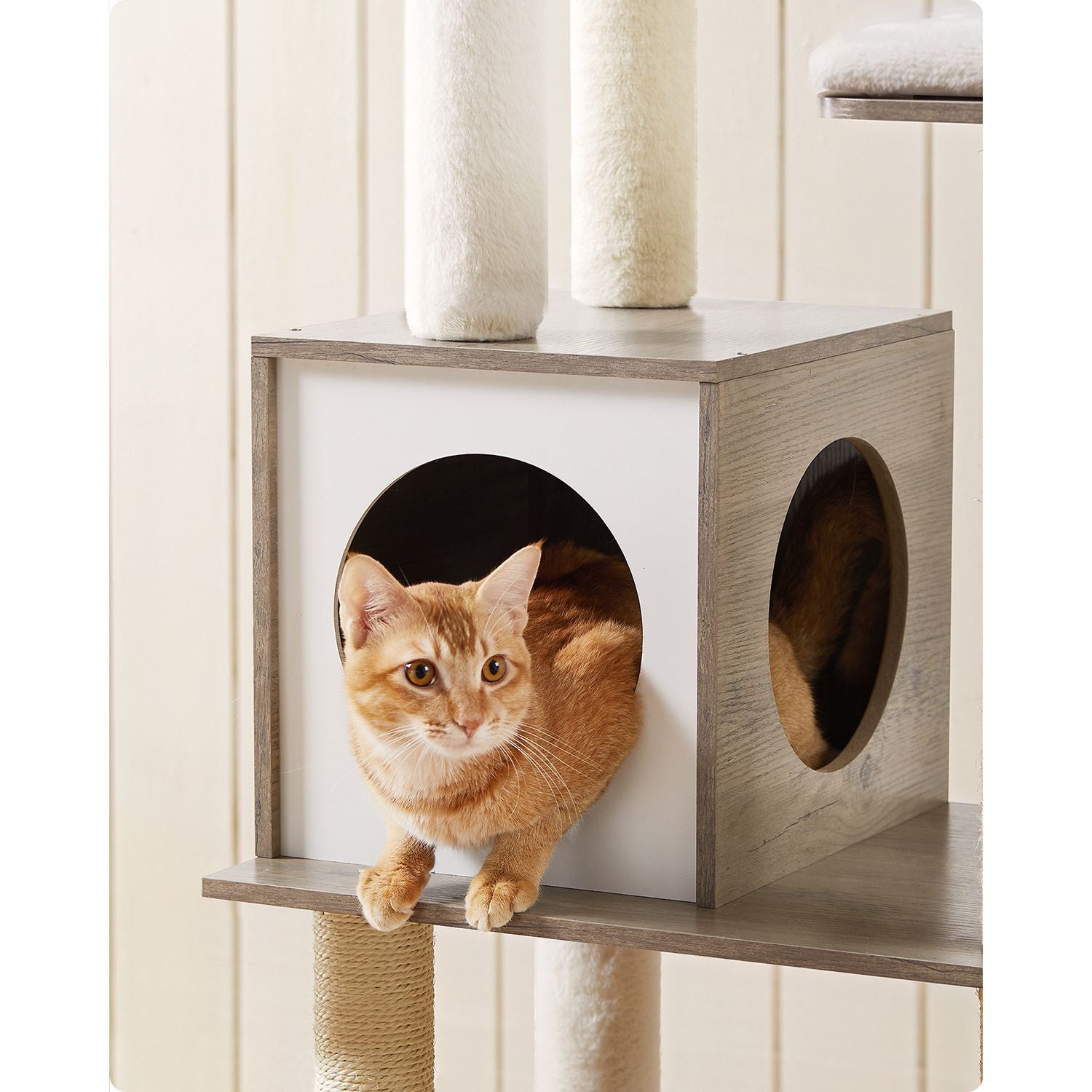 Cat Tower - Natural - Wooden