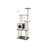 Cat Tree - Wood - Misty Grey - 5 Scratching Posts and Padded Perches