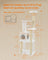 Cat Tree - Wood - Cloud White - 5 Scratching Posts
