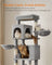 Multi-Level Cat Condo - Engineered Wood - Dove Grey - 2 Caves
