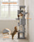 Multi-Level Cat Condo - Engineered Wood - Dove Grey - 2 Caves