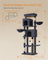 Cat Tree - Engineered Wood - Dark Grey - Multi-Level with 5 Scratching Posts and 2 Caves
