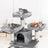 Large Cat Tower - Engineered Wood - Smoky Grey - 3 Viewing Perches