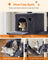 Large Cat Tower - 13 Scratching Posts - Engineered Wood - Light Grey