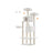 Large Multi-Level Cat Tree - 13 Scratching Posts - Plywood - Cream White