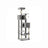 Tall Cat Tree Condo - Engineered Wood - Light Grey - Multi-Level Design with Scratching Posts