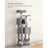 Cat Tree - Engineered Wood - Light Grey - 155 cm with Scratching Posts