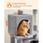 Cat Tree - Engineered Wood - Light Grey - 155 cm with Scratching Posts
