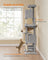 Cat Tree - Engineered Wood - Light Grey - XXL Large with Multi-Level Design and Scratching Posts