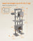 Cat Tree - Engineered Wood - Light Grey - XXL Large with Multi-Level Design and Scratching Posts