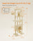 Cat Tree - Engineered Wood - Light Grey - XXL Large with Multi-Level Design and Scratching Posts