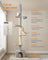 Cat Tree - Engineered Wood - Light Grey - Height Adjustable Multi-Level Condo with Scratching Posts
