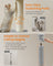 Cat Tree - Engineered Wood - Light Grey - Height Adjustable Multi-Level Condo with Scratching Posts