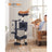 Cat Tree - Plywood - Smoky Grey - Includes Hammock