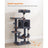 Cat Tree - Plywood - Smoky Grey - Includes Hammock