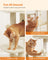 Cat Tower - Plywood - Light Grey - Multi-Level with Hammock