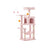 Cat Tree - 112 cm with Hammock - Wood - Light Grey