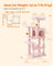 Multi-Level Cat Tree - Engineered Wood - Light Gray - Includes 4 Scratching Posts and Hammock