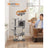 Cat Tree - Engineered Wood - Light Grey - Featuring Hammock and Condo