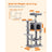 Cat Tree - Engineered Wood - Light Grey - Featuring Hammock and Condo