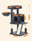Cat Tree - PCT51W - Light Grey - Multiple Levels with Scratching Board