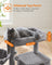 Cat Tree - Plywood - Light Grey - Multi-Level with Scratching Board