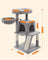 Cat Tree - Plywood - Light Grey - Multi-Level with Scratching Board