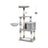 Upper Perch Cat Tree - Particleboard and Plush - Light Grey