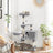 Upper Perch Cat Tree - Particleboard and Plush - Light Grey