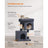 Cat Condo - Engineered Wood - Light Grey - Large Cat Perch with 2 Cat Caves and Scratching Post